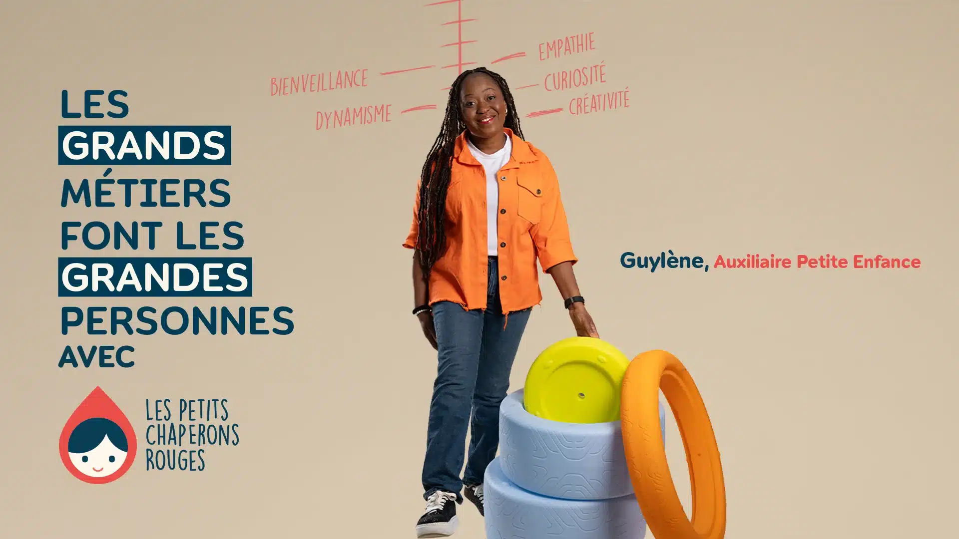 Guylène pour la campagne MonGrandMétier